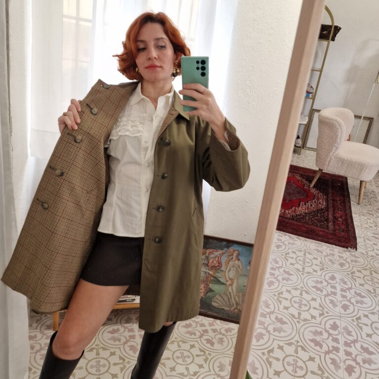 Trench vintage double faced - immagine 3