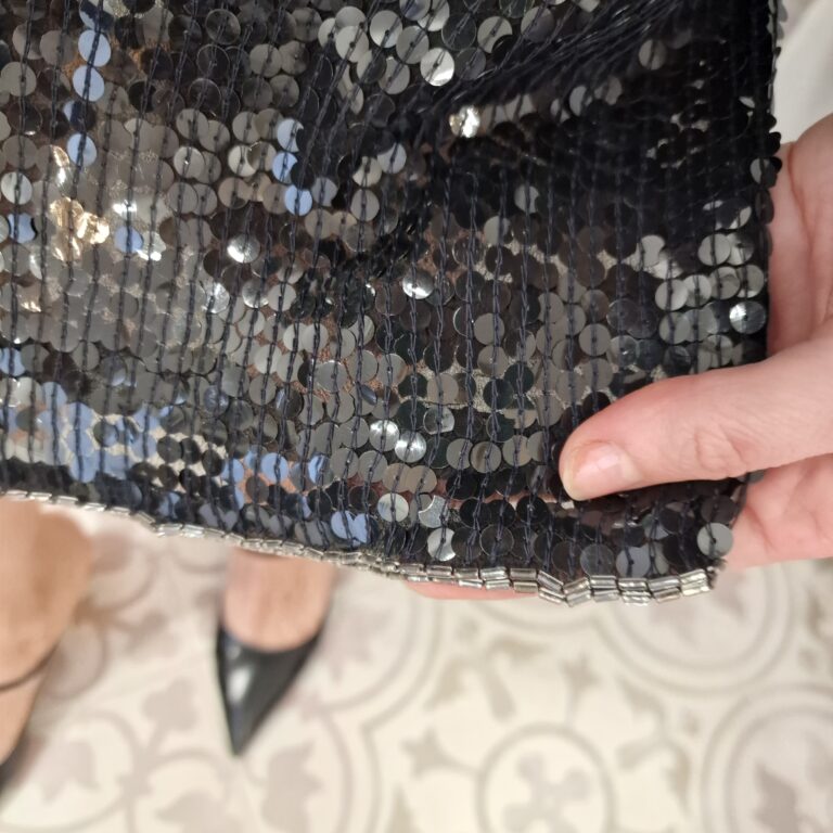 Prezioso Abito vintage seta e paillettes - immagine 6
