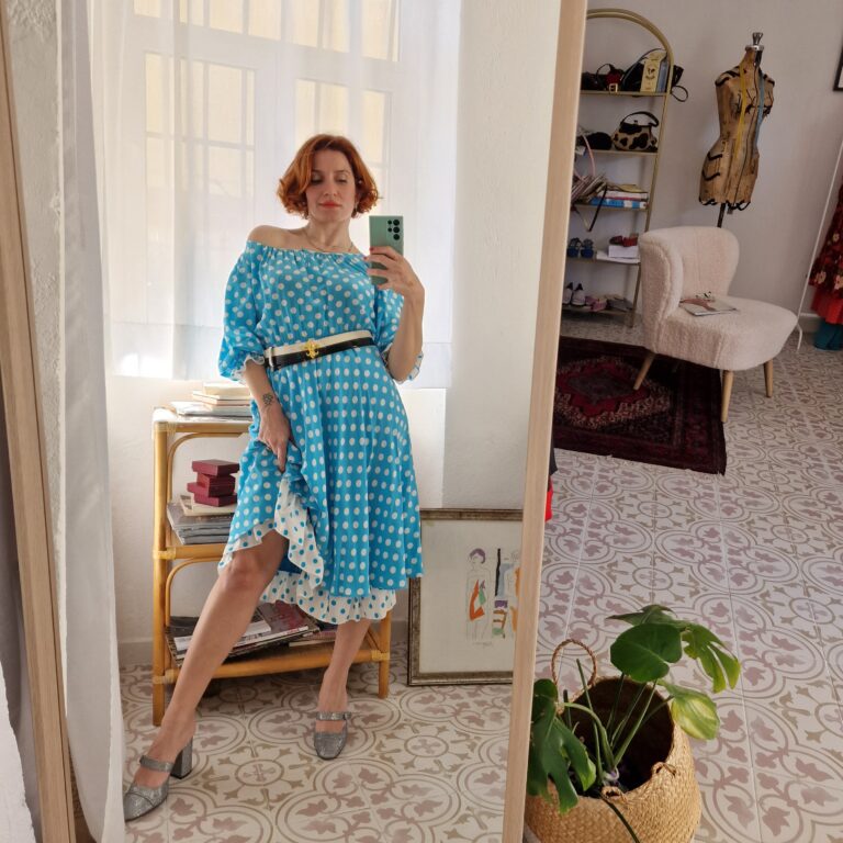 Abito vintage Seta by LOUIS FERAUD - immagine 4
