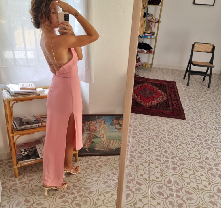 Abito rosa vintage Gai Mattiolo Couture - immagine 4