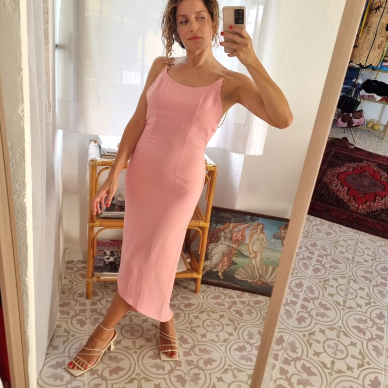Abito rosa vintage Gai Mattiolo Couture - immagine 2