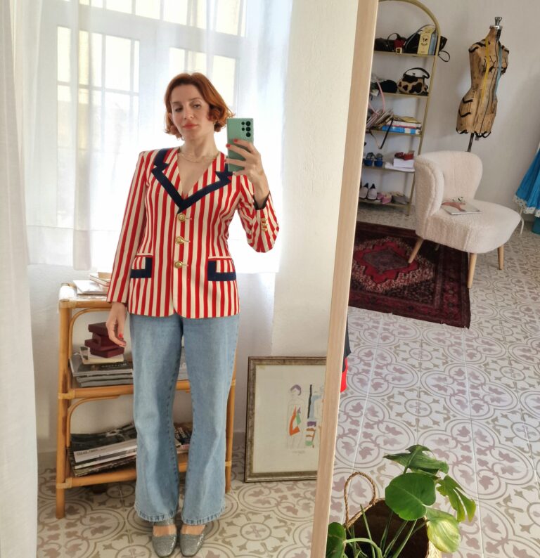 Moschino vintage striped jacket - immagine 5