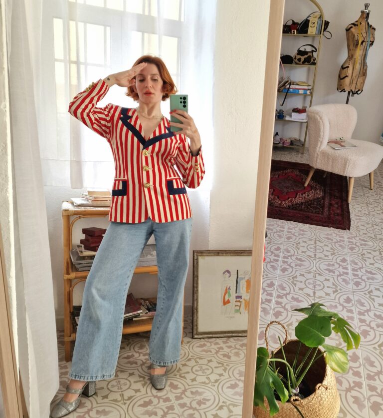 Moschino vintage striped jacket - immagine 3