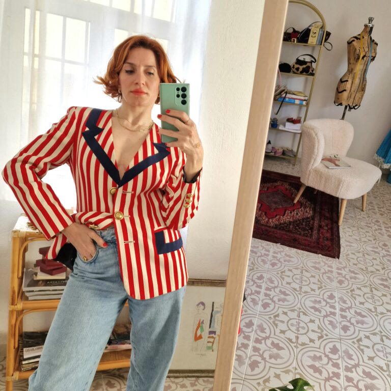 Moschino vintage striped jacket - immagine 4