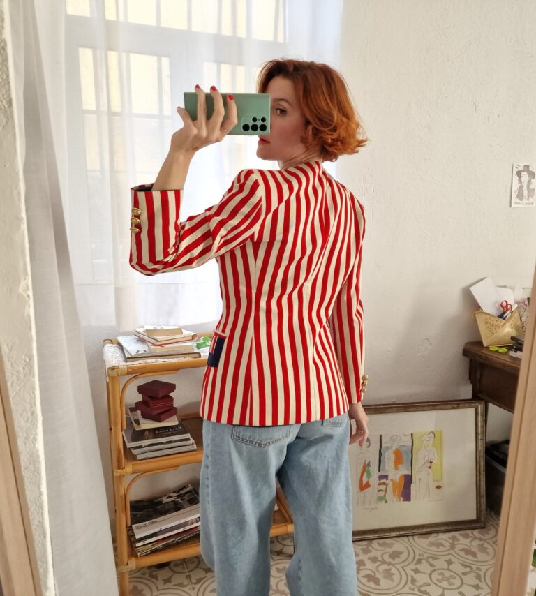 Moschino vintage striped jacket - immagine 8