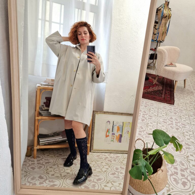 Trench vintage ghiaccio - immagine 2