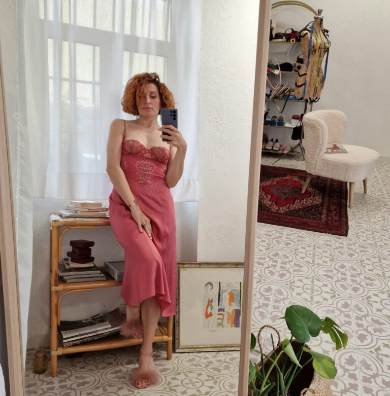 Abito sottoveste La Perla rosa antique malva - immagine 6