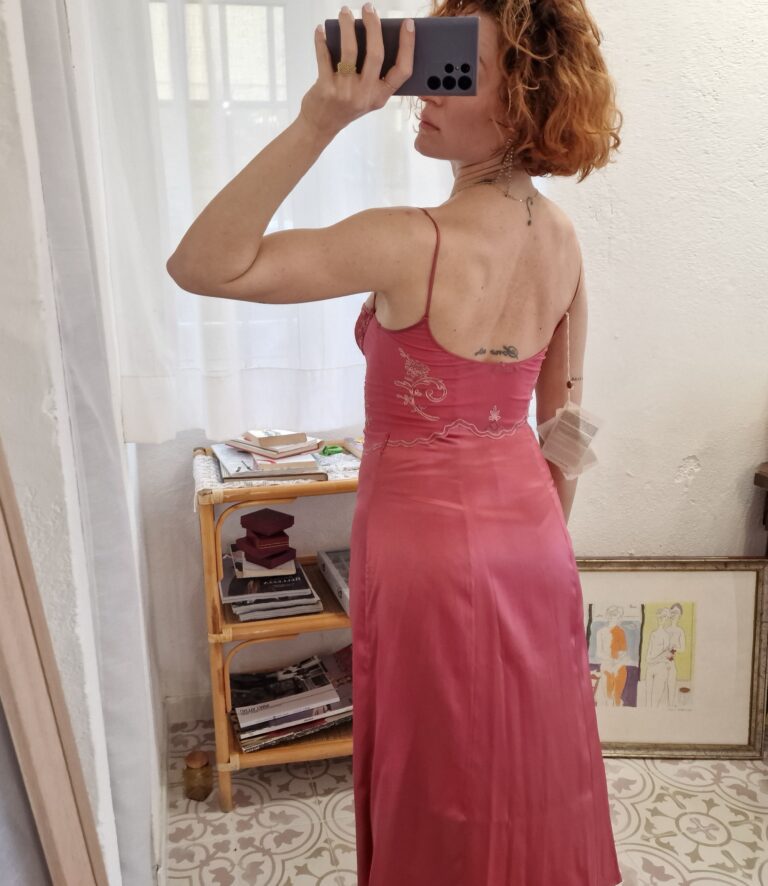 Abito sottoveste La Perla rosa antique malva - immagine 10