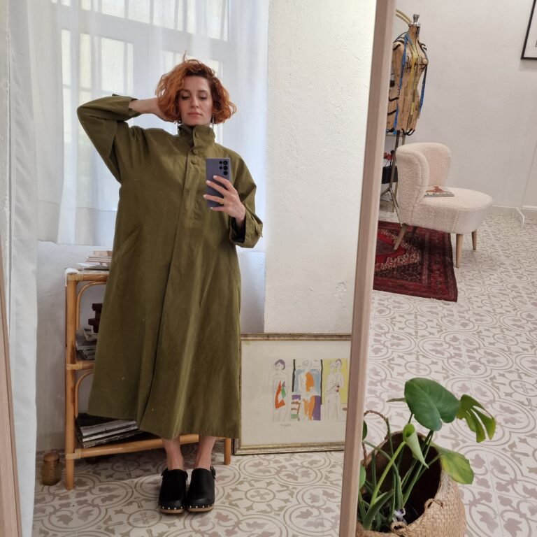 Trench vintage soft oliva - immagine 3