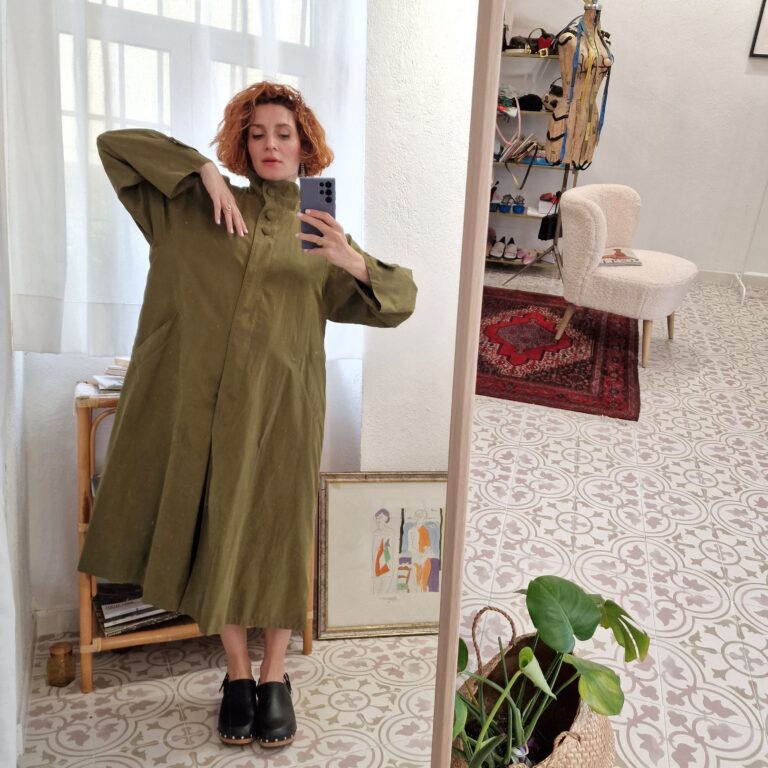 Trench vintage soft oliva - immagine 7