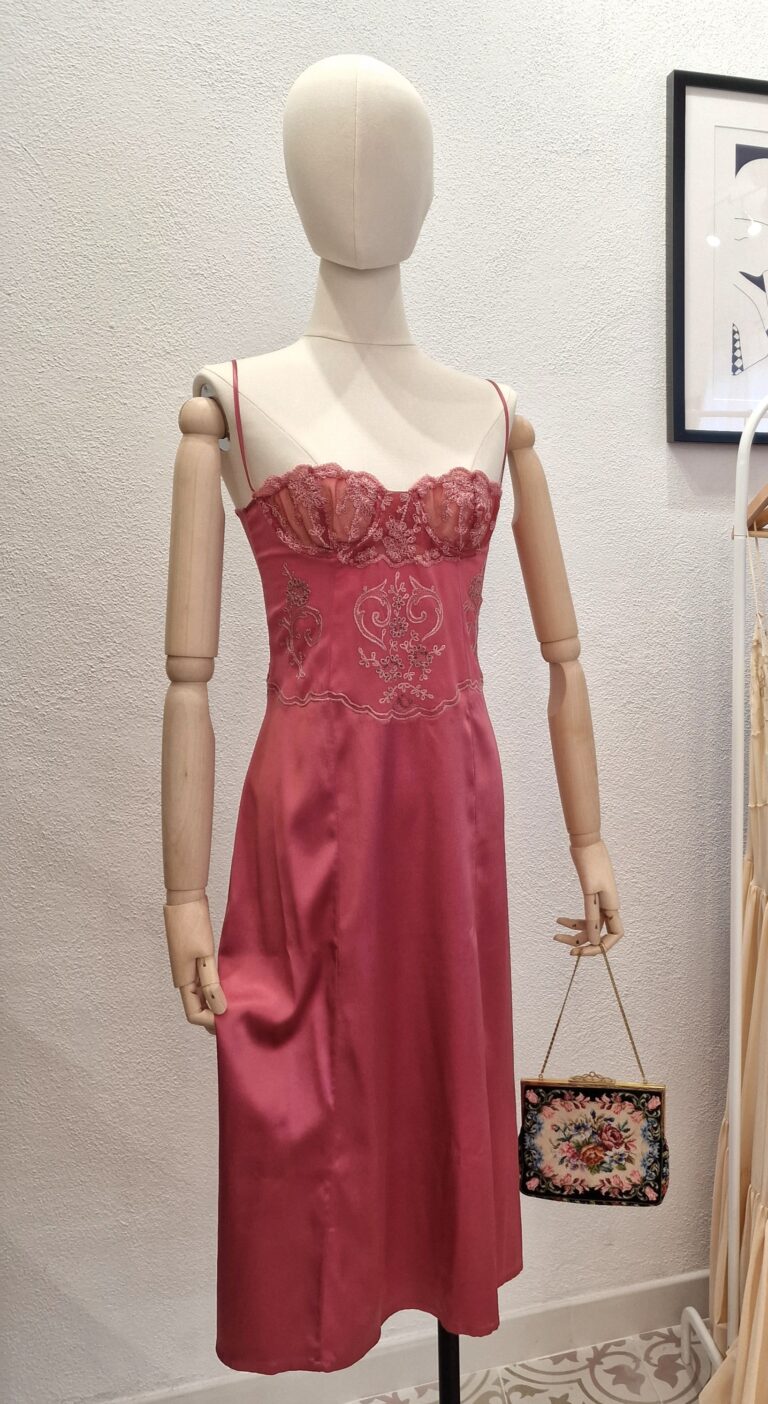 Abito sottoveste La Perla rosa antique malva - immagine 13