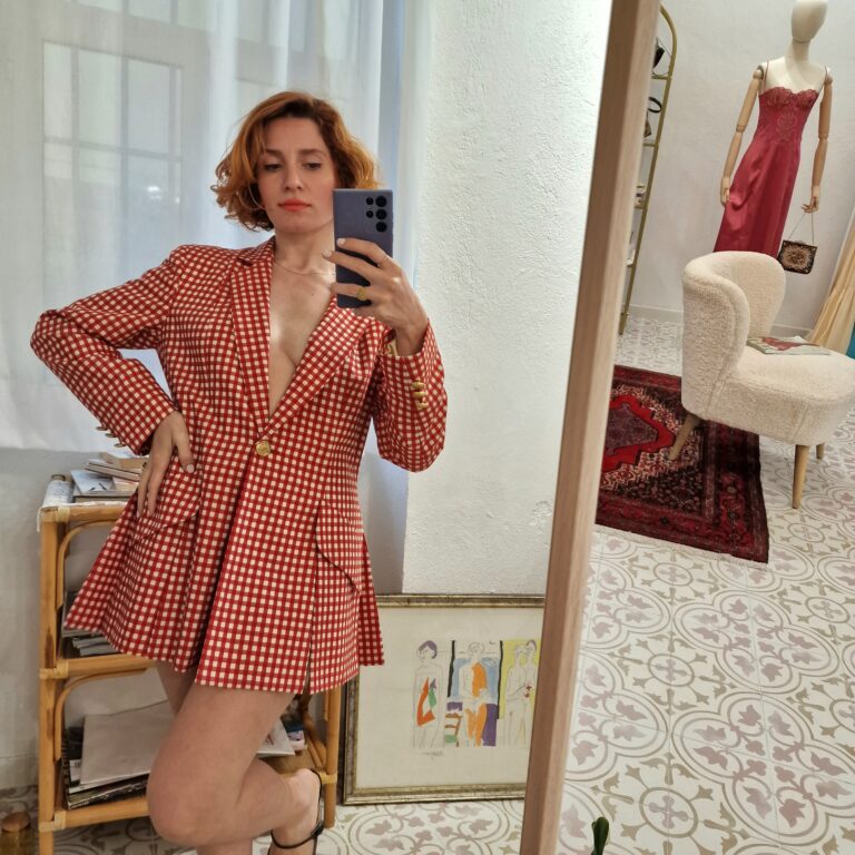 Moschino vintage Jacket pattern vichy - immagine 9