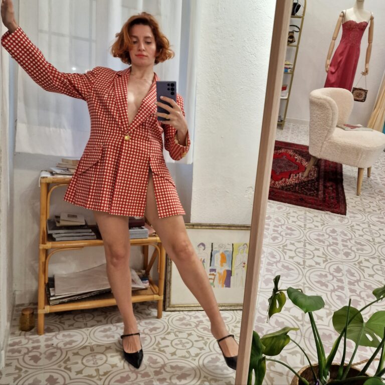 Moschino vintage Jacket pattern vichy - immagine 6
