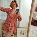 Moschino vintage Jacket pattern vichy