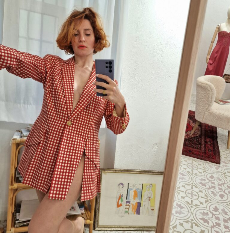 Moschino vintage Jacket pattern vichy - immagine 2