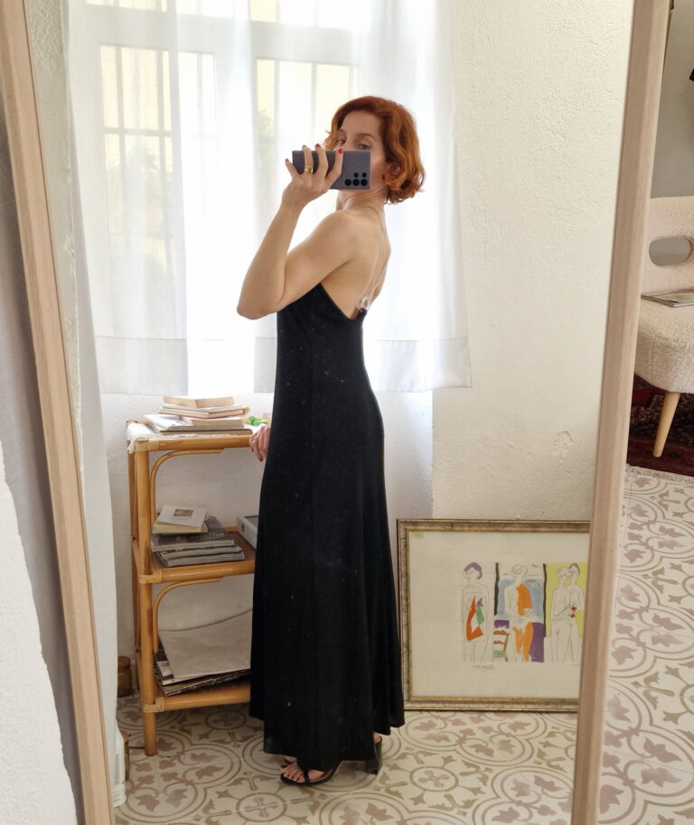 Abito Moschino vintage in jersey - immagine 4