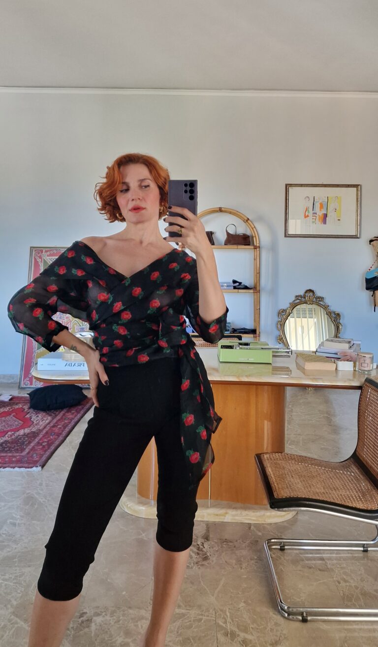 Byblos vintage Organza Silk blouse