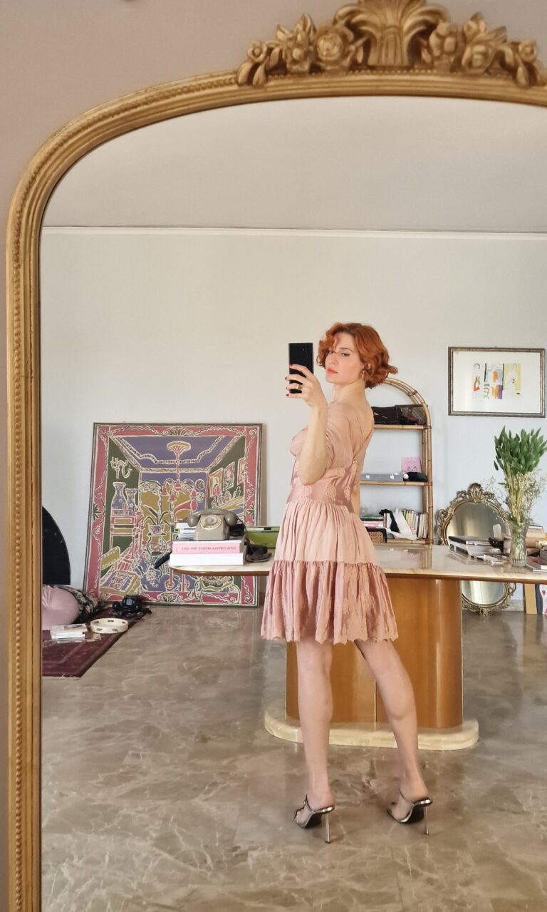 Prezioso Abito by Anna Molinari Seta rosa antico - immagine 13