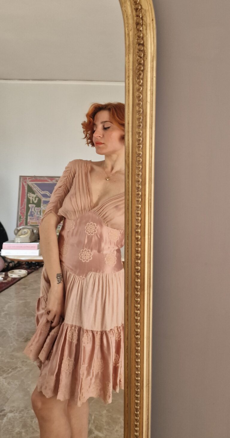 Prezioso Abito by Anna Molinari Seta rosa antico - immagine 6