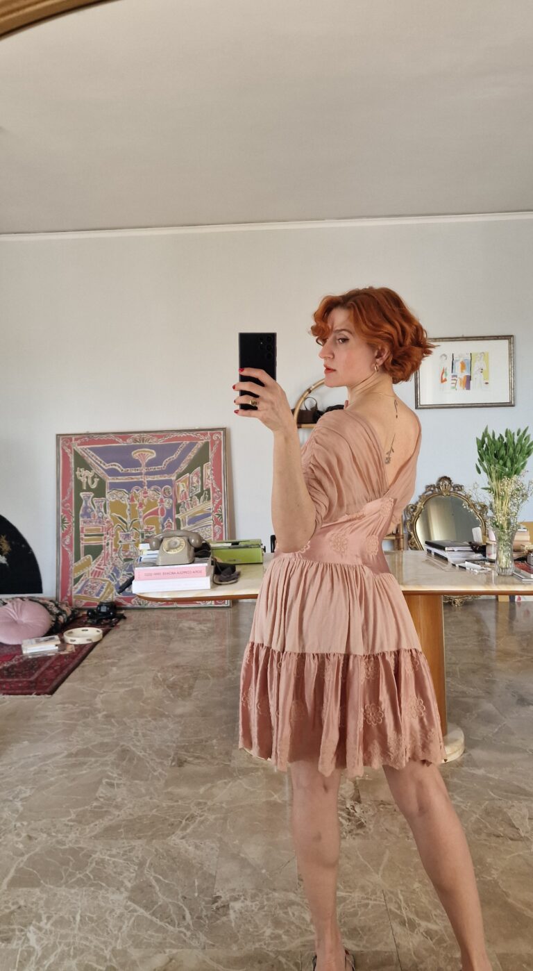 Prezioso Abito by Anna Molinari Seta rosa antico - immagine 7