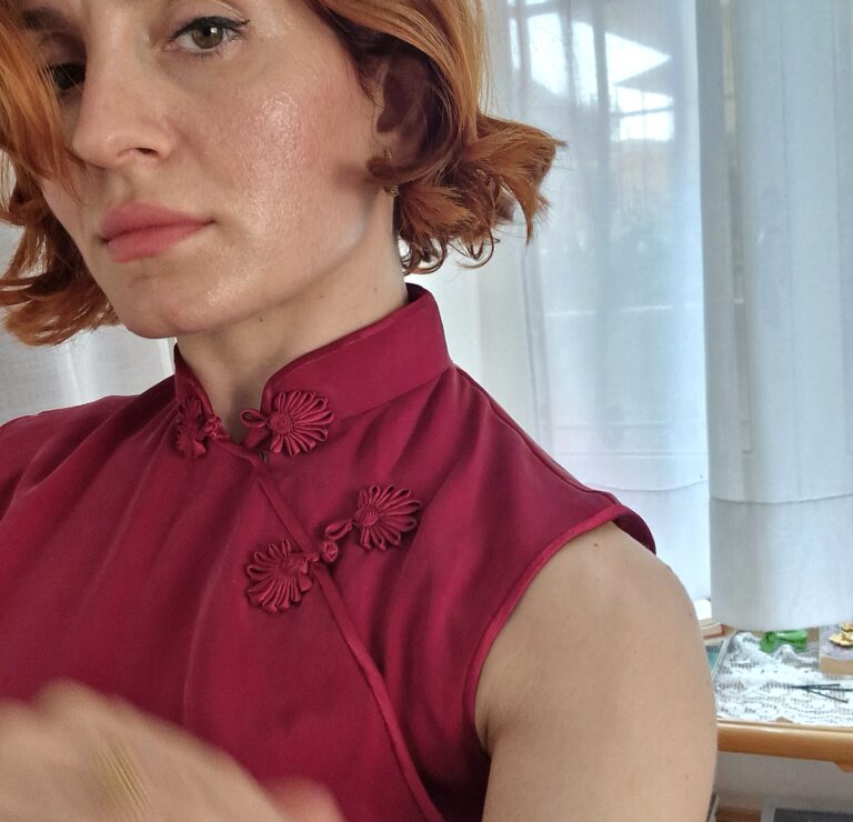 Cheongsam dress Seta - immagine 8