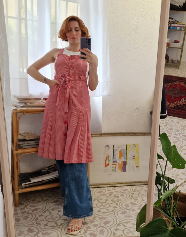 Abito salopette vintage - immagine 2
