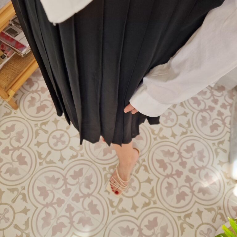 Perfect chiffon black skirt - immagine 6