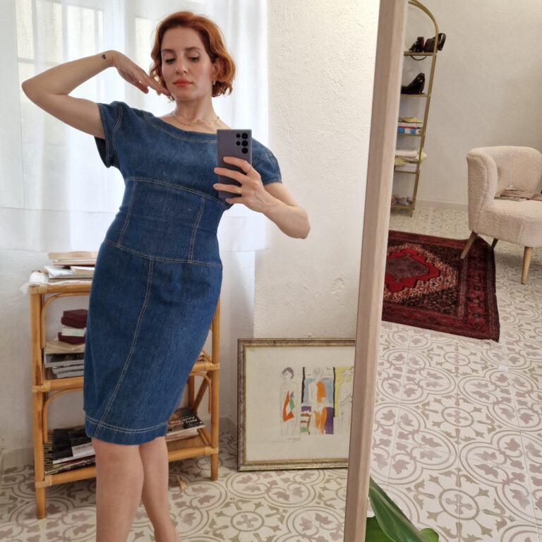 Abito Ferretti jeans vintage - immagine 7