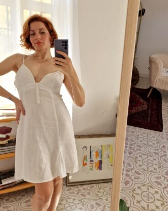 White dress in Puro Lino