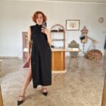Abito Cheongsam /Qipao orientale nero 