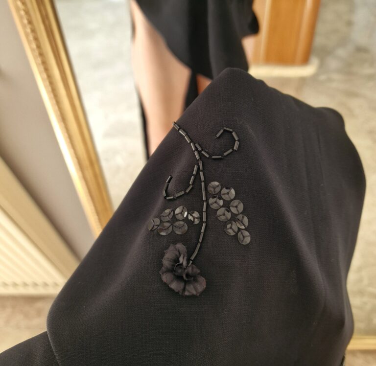 Abito Cheongsam /Qipao orientale nero  - immagine 18