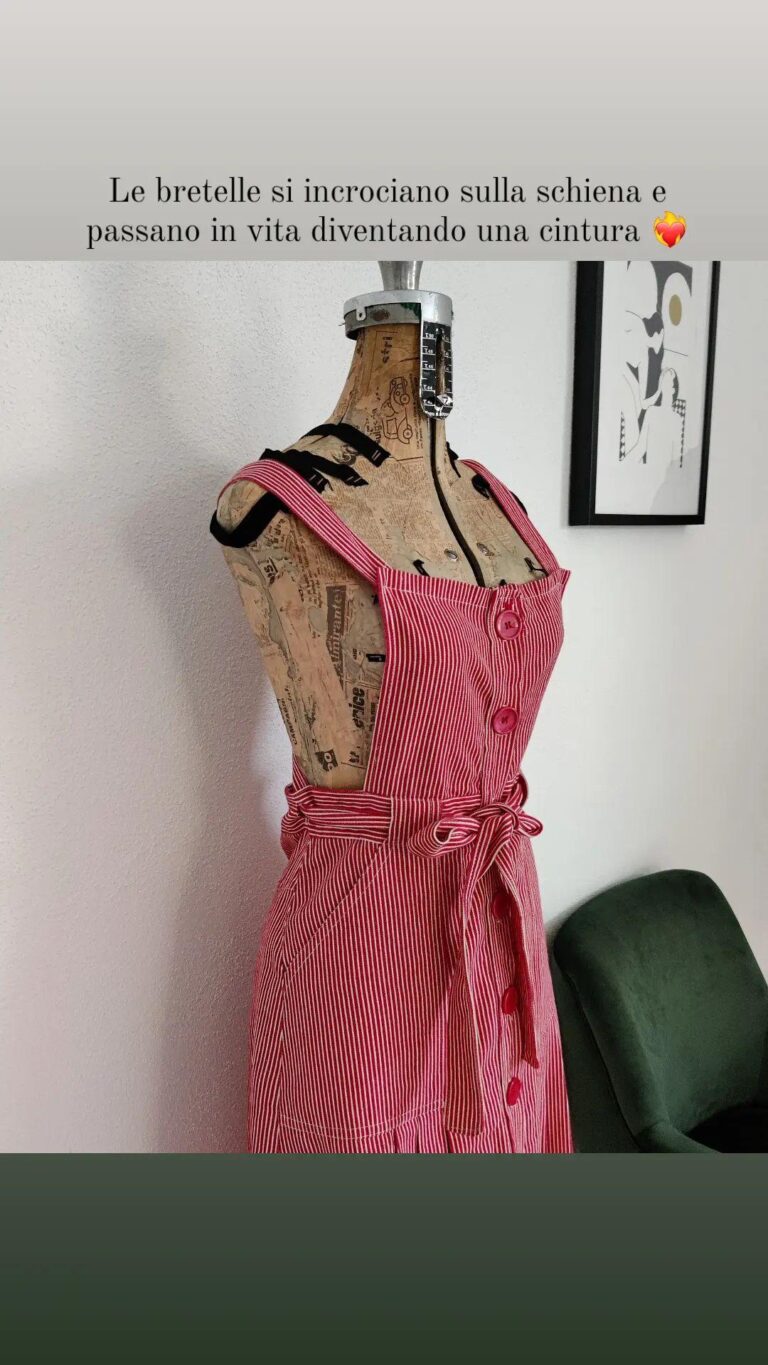 Abito salopette vintage - immagine 4