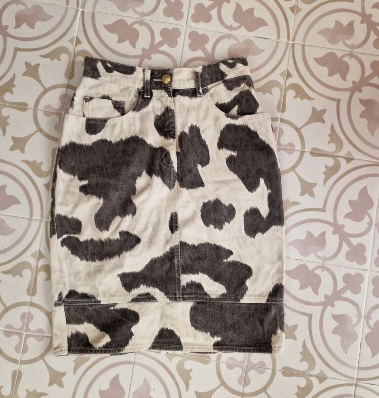 Moschino Gonna vintage cow skirt tg 38 - immagine 8