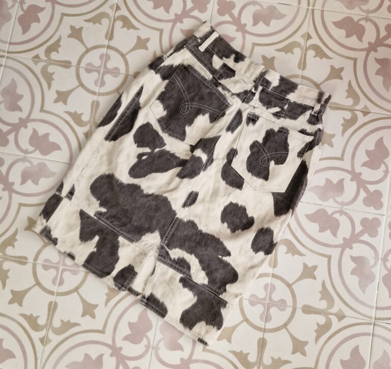 Moschino Gonna vintage cow skirt tg 38 - immagine 10