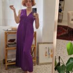 Abito viola jersey by La Perl