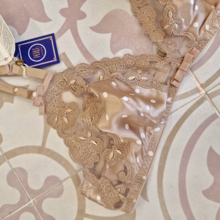 Bra in pura Seta e pizzo oro by La Perla tg3 - immagine 5