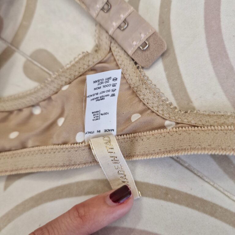 Bra in pura Seta e pizzo oro by La Perla tg3 - immagine 6