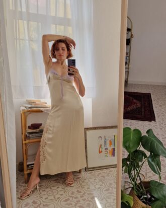 Abito seta oro e lilla Malizia by La Perla