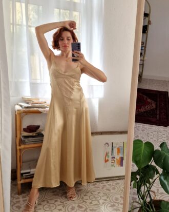 Abito oro e pizzo By La Perla prima linea