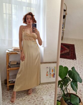 Abito lungo Seta Oro Malizia by La Perla