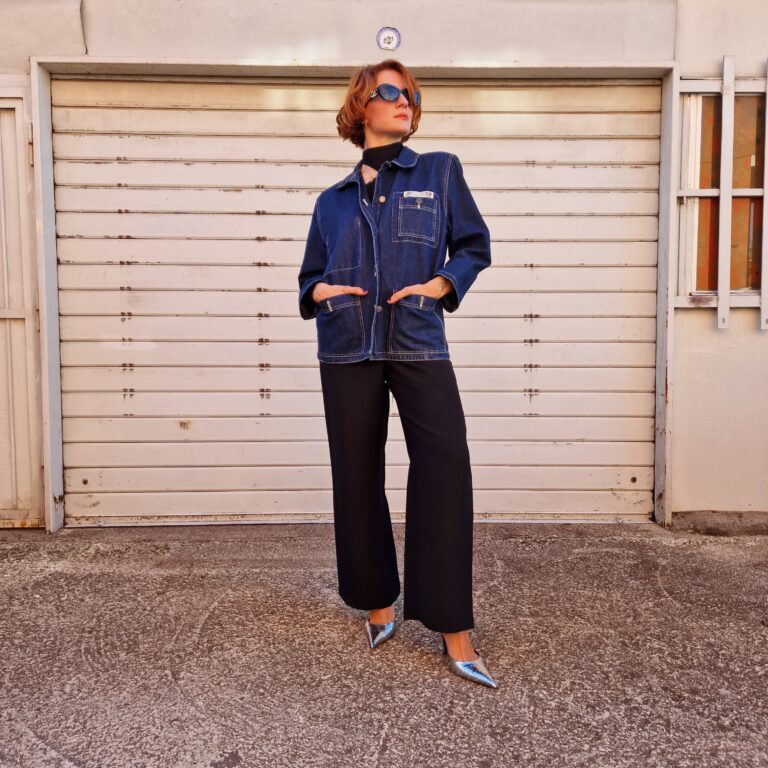 Vintage denim jacket by Krizia