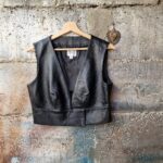 Top gilet in vera pelle by Gianfranco Ferré