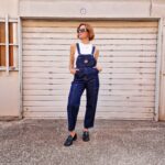 Salopette vintage denim scuro