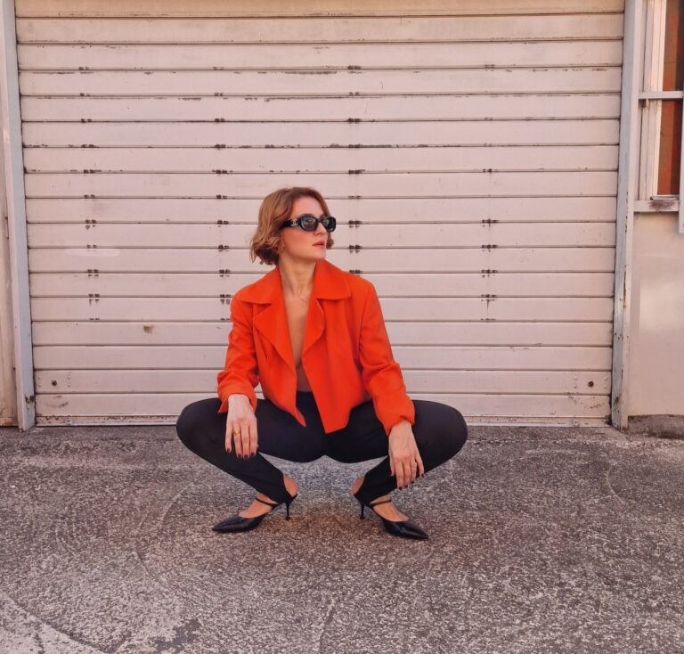 Giacca Orange by Moschino Couture