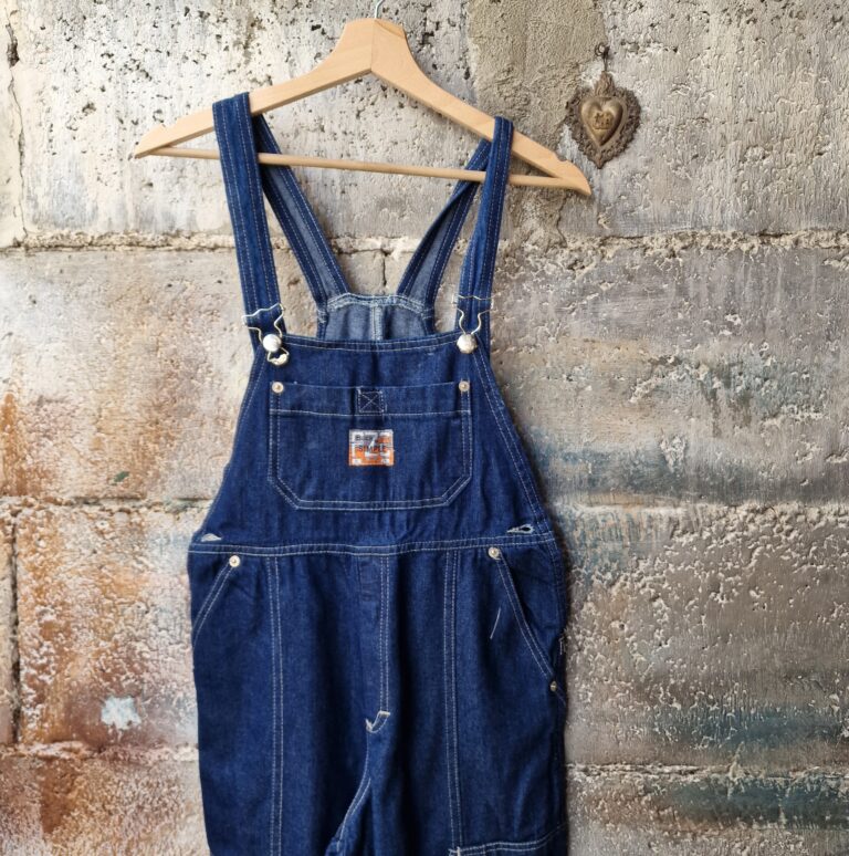 Salopette vintage denim scuro - immagine 6