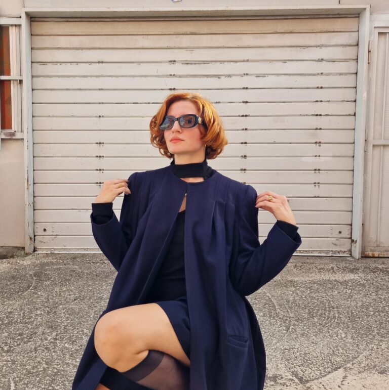 Valentino blu vintage coat - immagine 4