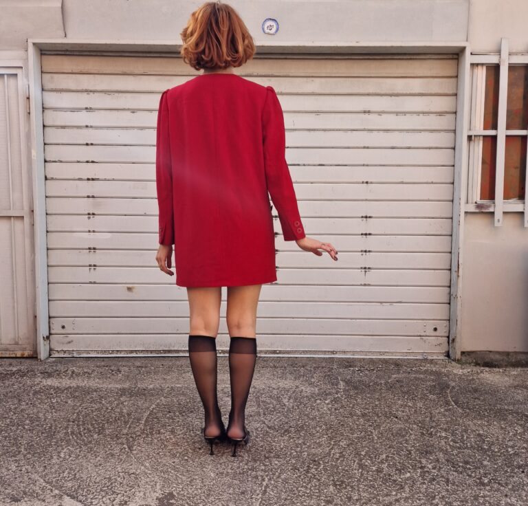 Cappottino rosso vintage by Valentino - immagine 2