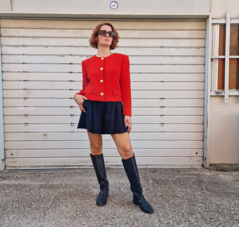 Giacca rossa vintage by Valentino - immagine 12