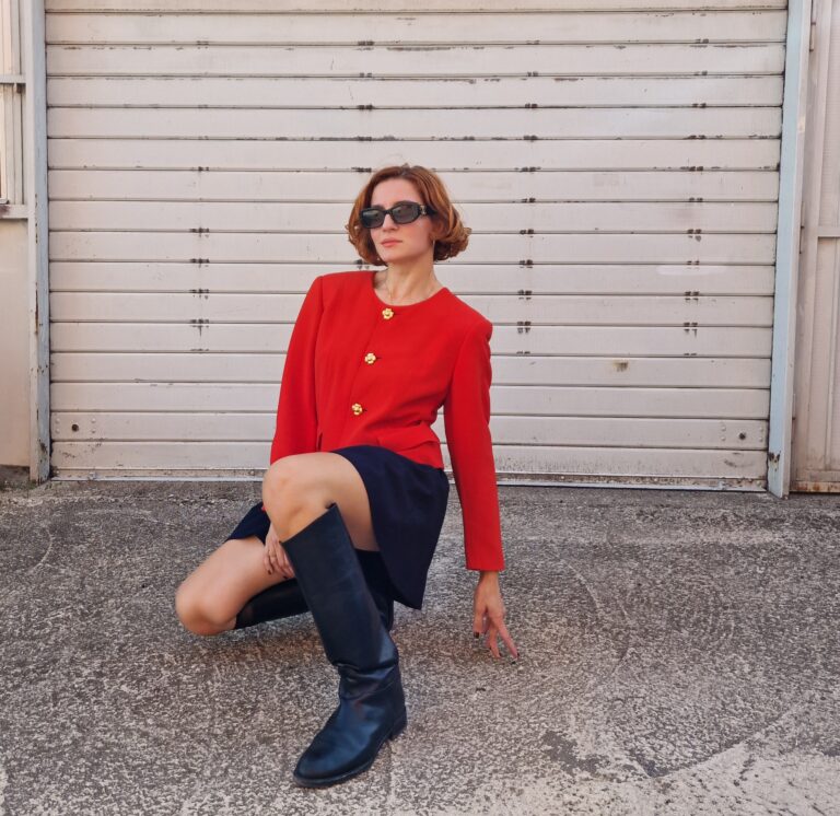 Giacca rossa vintage by Valentino - immagine 11