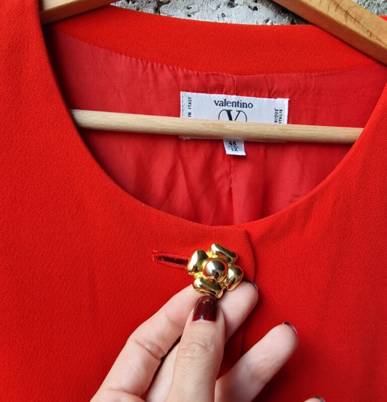 Giacca rossa vintage by Valentino - immagine 10